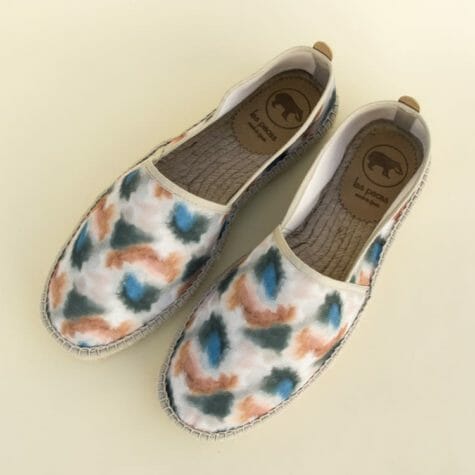 espadrilles made with recycled fabric