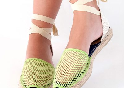 ALPARGATAS MENORQUINA REJILLA VERDE