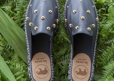 ALPARGATAS ZUECO PIEL NEGRO