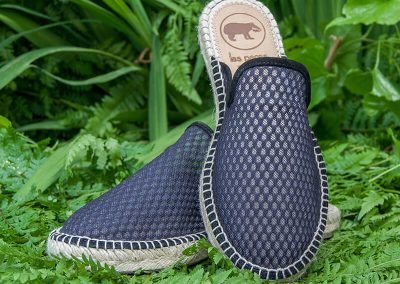 ALPARGATAS ZUECO REJILLA NEGRO